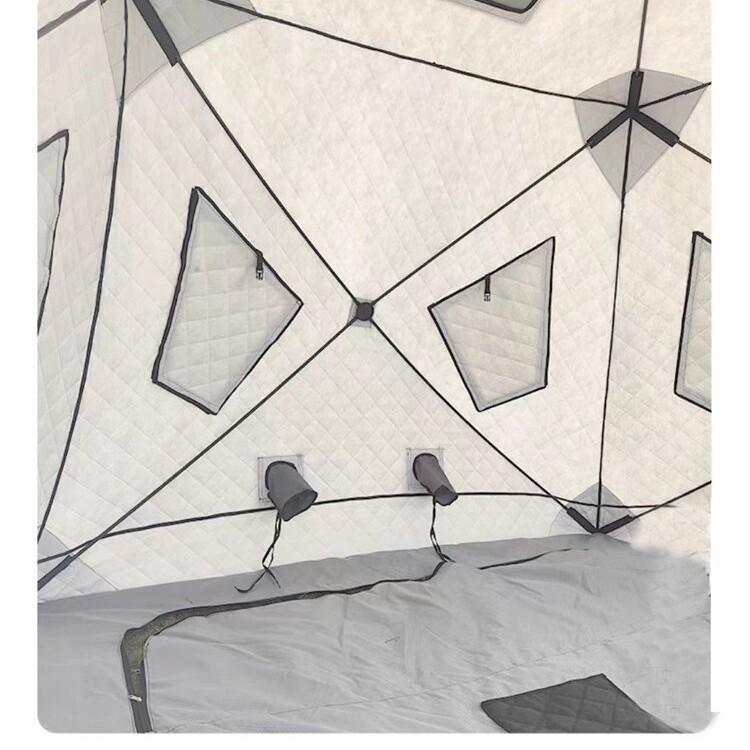 Portable Winter Ice Fishing & Camping Shelter: Thick Cotton-Padded, Windproof, Warm, and Cold Protection Tent