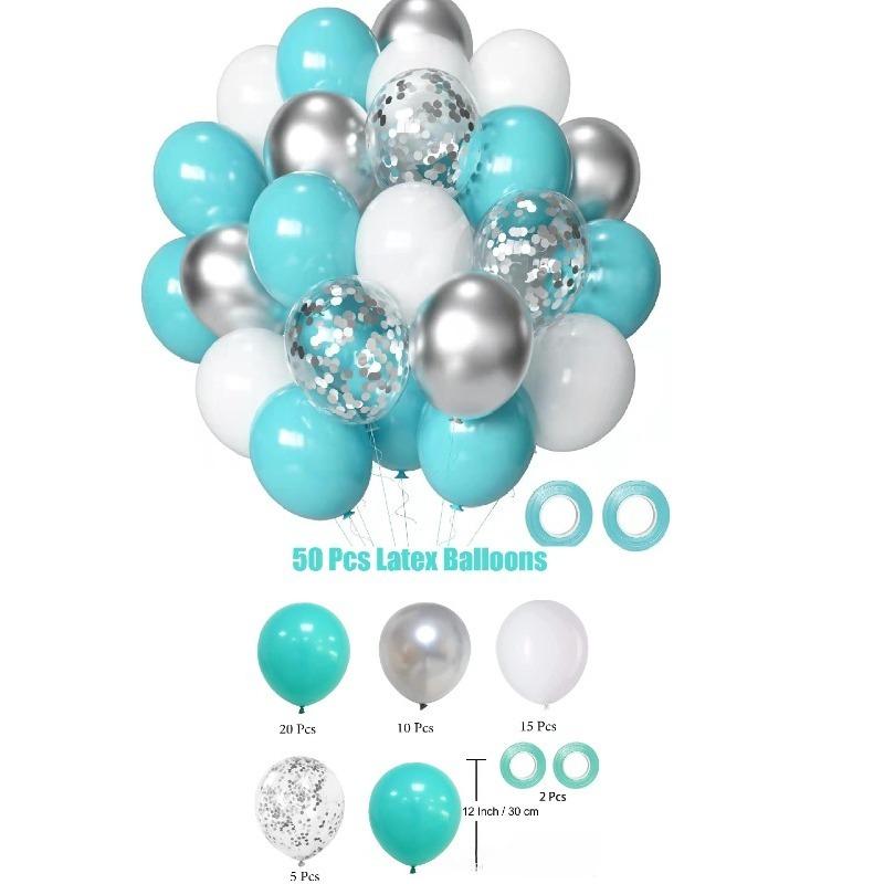 38/50pcs Confetti Latex Balloons Birthday Party Decoration Wedding Decor Baby Shower Globos Clear Air Balloons Valentine'S Day