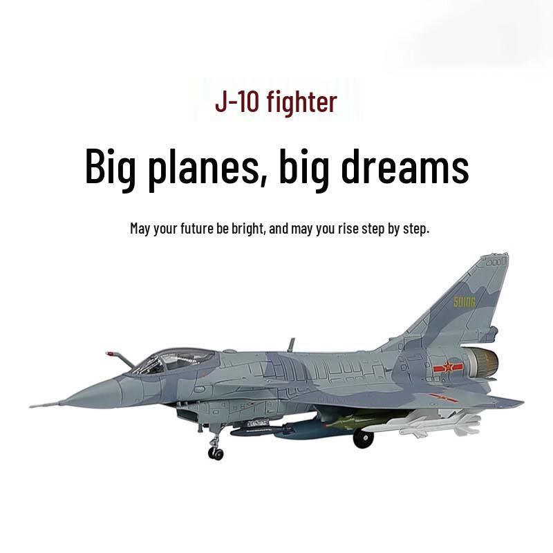 1:72 J-10 Fighter Jet Alloy Model