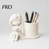3D Printed Pen Holder Holder, Creative Desktop Organizer for Pencils Gel Pens Storage Container Makeup Brushes, Office And Study Use