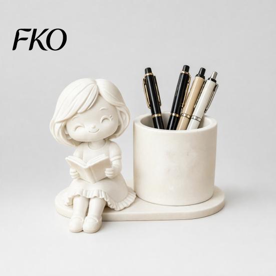 3D Printed Pen Holder Holder, Creative Desktop Organizer for Pencils Gel Pens Storage Container Makeup Brushes, Office And Study Use