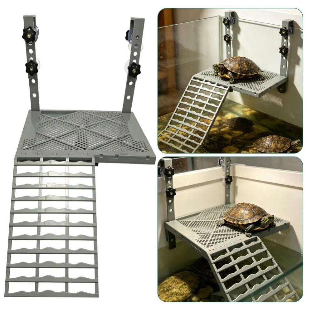 Suction Cups Hanging Turtle Platform Non-Slip Ramp Floating Turtle Dock  Reptile Enclosure
