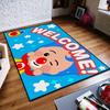 Cute Small Carpet Anti-Slip Kitchen Cartoon Plim Bedroom Handmade Tufted p-Plim Rug Baby Carpet Living Room Entrance Decoration