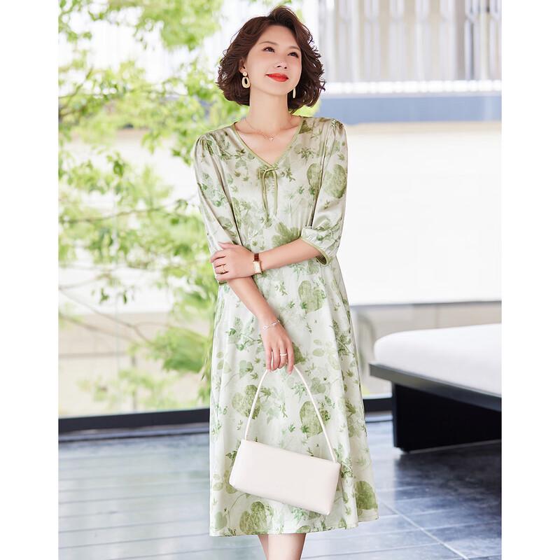 Paster Elegant V-Neck Chiffon Midi Dress