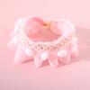 Haustier Spitzenhalsband Brillante Farben Verstellbar Chinoiserie Katze Verstellbares Halsband für Kleine Haustiere Katzen Hunde