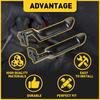Pair Black Metal Handles LH RH Ide Door For Ford 87-96 F150 F250 F350 Truck V
