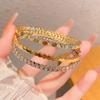Stone Gypsophila Honeycomb Bracelet Light Luxury Bracelet Women's Fashion Versatile Bracelet