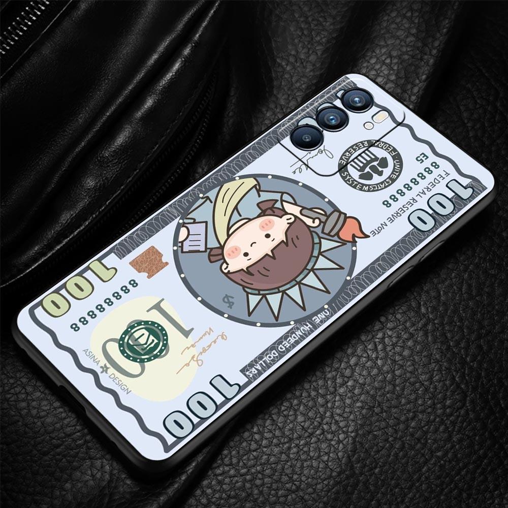 Cartoon Kunst Telefoonhoesje Voor Oppo Reno 13 12 11 10 7 F Find X5 X6 A98 A80 A79 A78 A57 A54 A31 A17 Pro 5G Zachte TPU Cover Fundas Tas