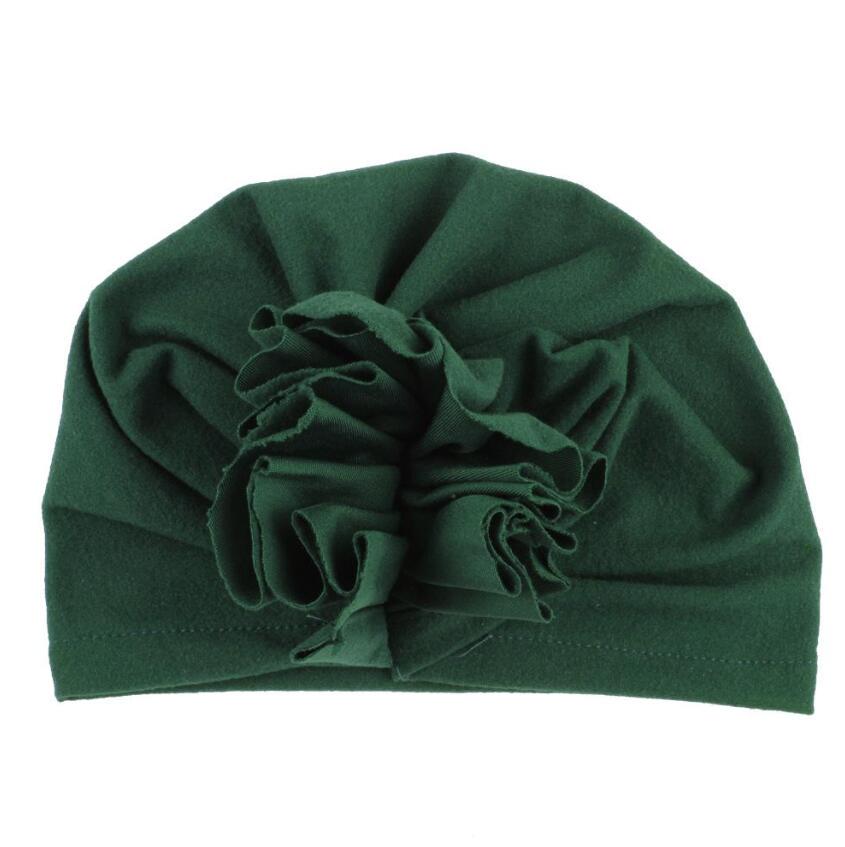 Newborn Baby Toddler Cotton Hat Baby Girl Knotted Hat Cute Donut Soft Turban Flower Head Cap