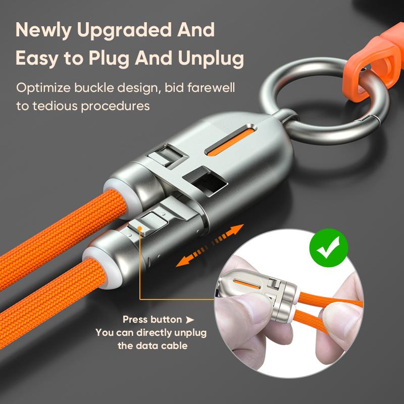 240W 48V 5A Type-C to Type-C Fast Charging Data Cable With Lanyard, USB-C Quick Charge Cord Compatible With iPhone16, Samsung, Huawei & MacBook