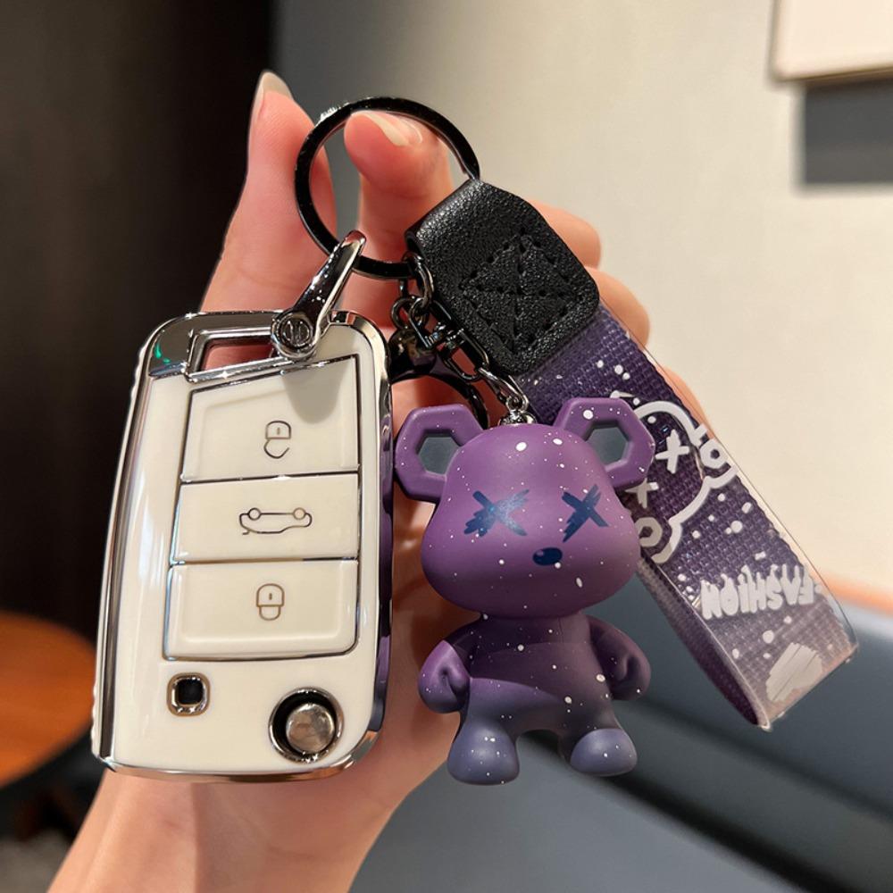 Durable for VW Key Holder for Golf Polo Passat Tiguan Lavida Bora Sagitar Troc Tuyue Lamando Protective Cover