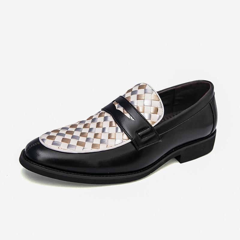 

Men s shoes summer new British retro business casual leather shoes men s foot cover one pedal trendy large size loafers 46