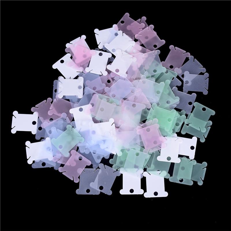 100Pcs/Set Embroidery Floss Craft Diy Thread Bobbin Cross Stitch Storage Holder