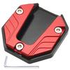 Bike Stand Plate Bike Side Stand Plate Alloy Universal Side Stand Parts Non-Slip Extension Bracket Kickstand Amplifier (Red)