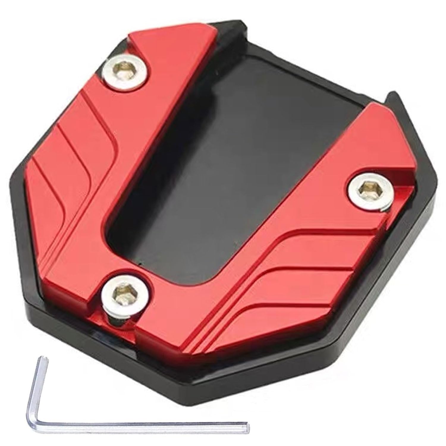 

Bike Stand Plate Bike Side Stand Plate Alloy Universal Side Stand Parts Non-Slip Extension Bracket Kickstand Amplifier (Red) красный