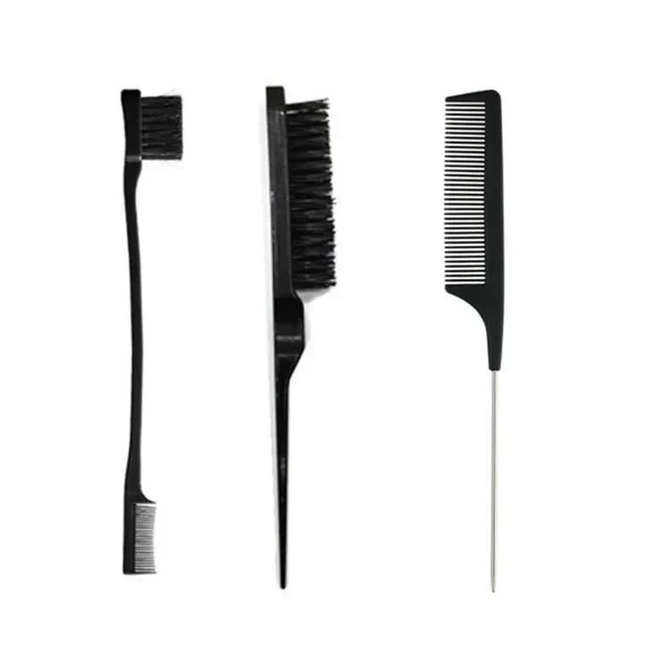 

Hairdressing pointed tail dyeing comb, hair salon specific styling steel needle zoning comb, household eyebrow and eyelash comb