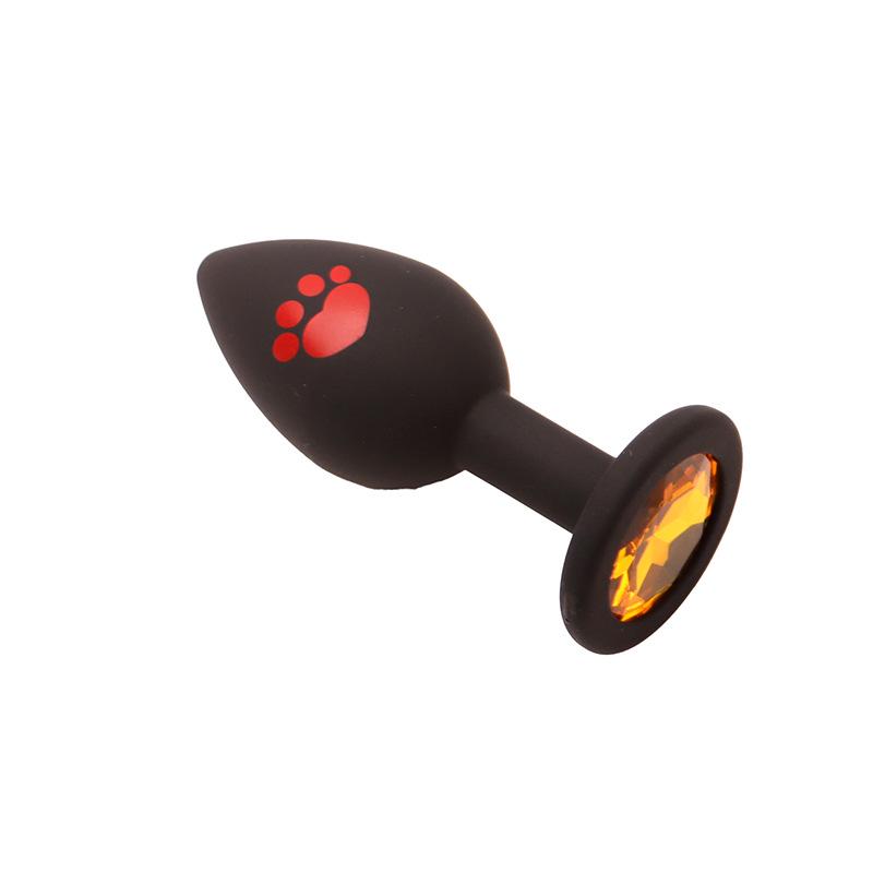 Silikonový kočičí tlapka anální kolík pro začátečníky - SM tréninkové anální korálky pro dilataci ženského análního otvoru a masturbaci