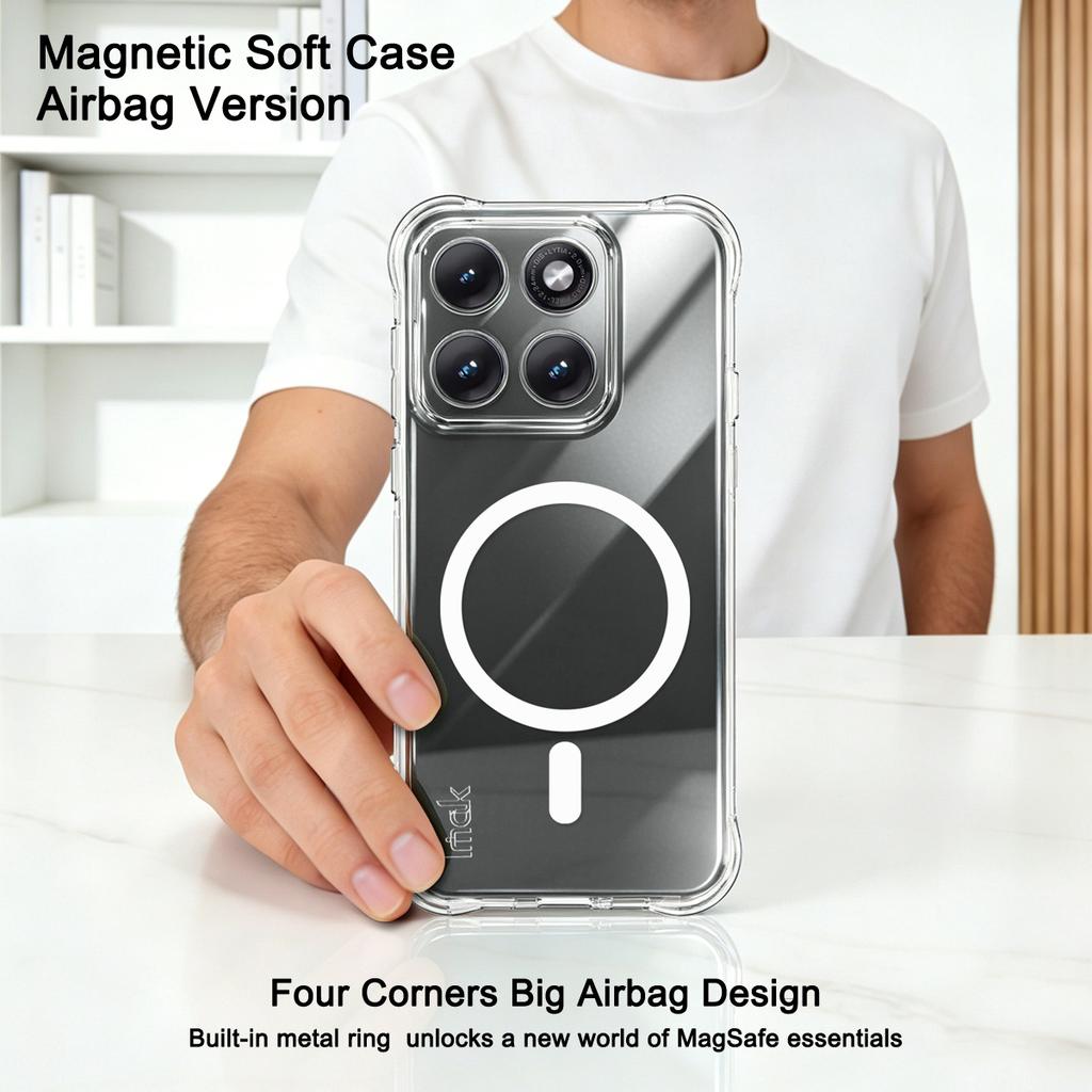 For Moto Edge 5G 2026 Phone Case IMAK Shock-resistant Soft Magnetic Case