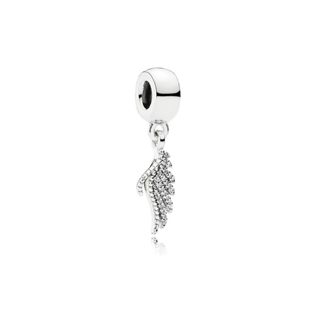 Pandora Silver Phoenix Feather Pendant Unisex pendant 791750CZ Box,F,Silver