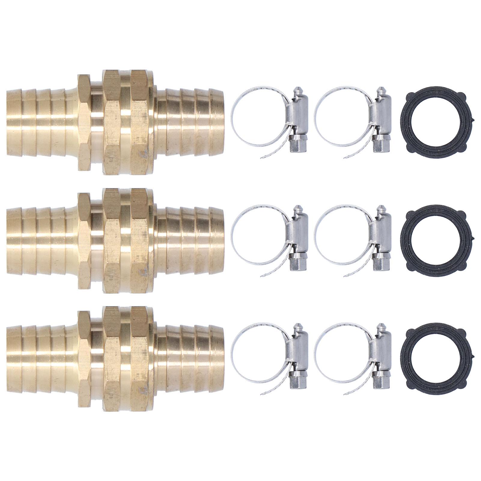 

3 Set 3 4in Female Male Thread Garden Hose Repair Connector for 3 4in Or 5 8in Garden Hose Fitting