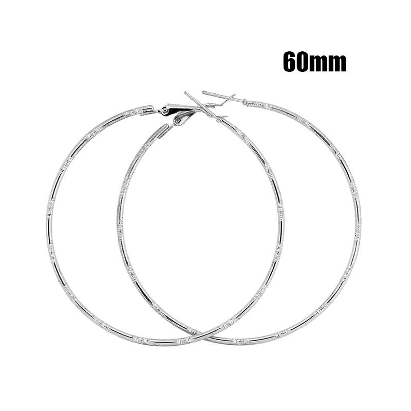 Neue Mode Silber Gold Farbe Große Creolen Creolen Böhmische Ohrringe Große Kreis Creolen Für Frauen Party Zirkon