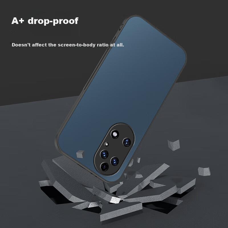 Phone Case for Huawei P50, Huawei P50 Protective Cover, Frosted Full Coverage Ultra-Thin Shockproof Anti-Fingerprint Personalized - Graphite Black