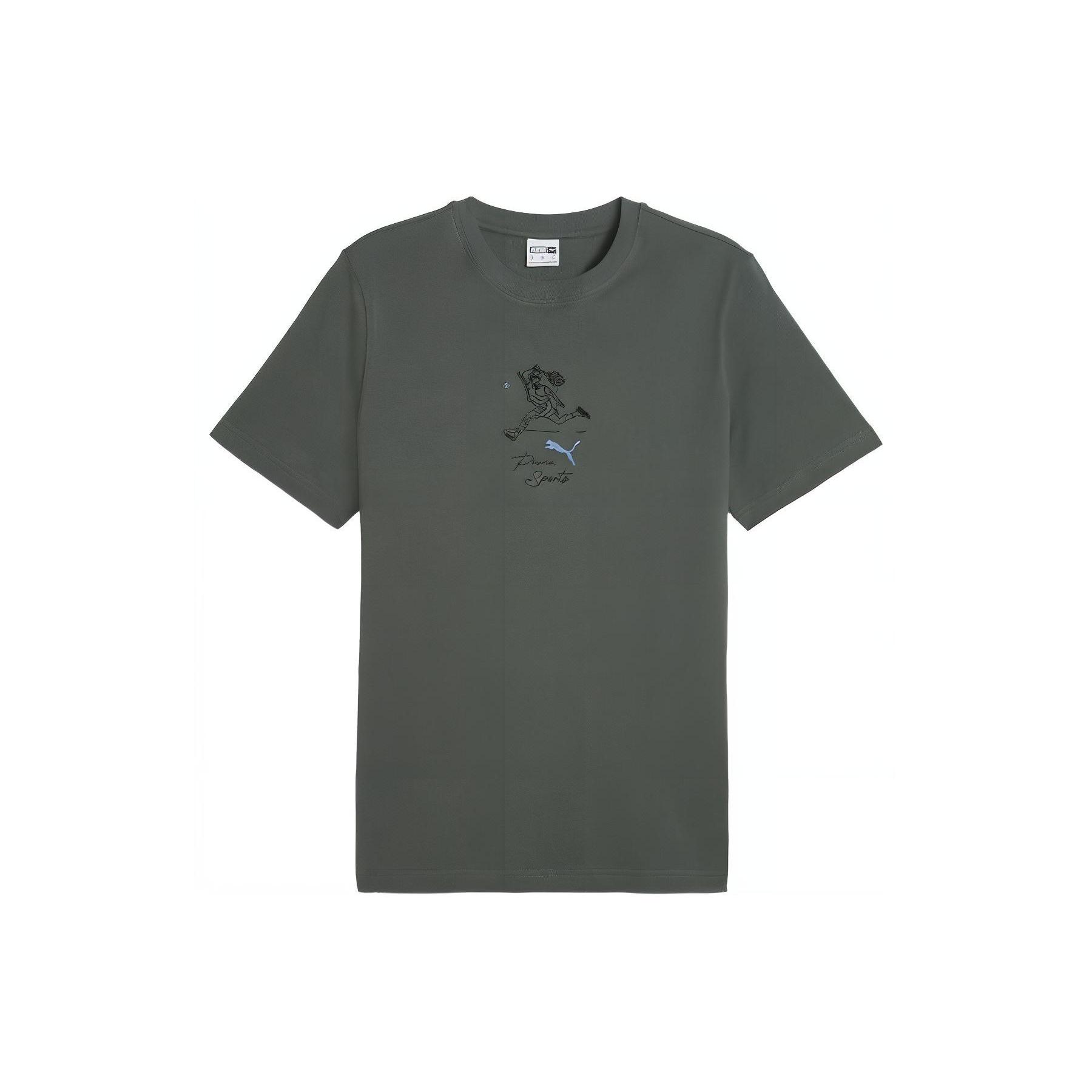 

New PUMA T Shirt Men s Mineral Gray 627121-80 M