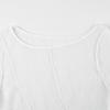WTEMPO Brand Pure Desire Style Perspective Mesh Oblique Neck Long Sleeve Women's T-Shirt Sexy Short Loose Slim Blouse Splice Pullover Tops