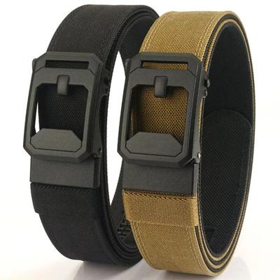 1pc Men's Belt Outdoor Multi Function Alloy Buckle Tactical Belt Canvas For Nylon Belt Training Quick Hanging Belts Neutral Belt