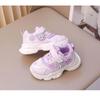 Spring and Autumn Princess Shoes Girls Super Soft Sneakers Children's Mesh Shoes Foreign Style Lighting Soft Sole Running Shoes Trendy