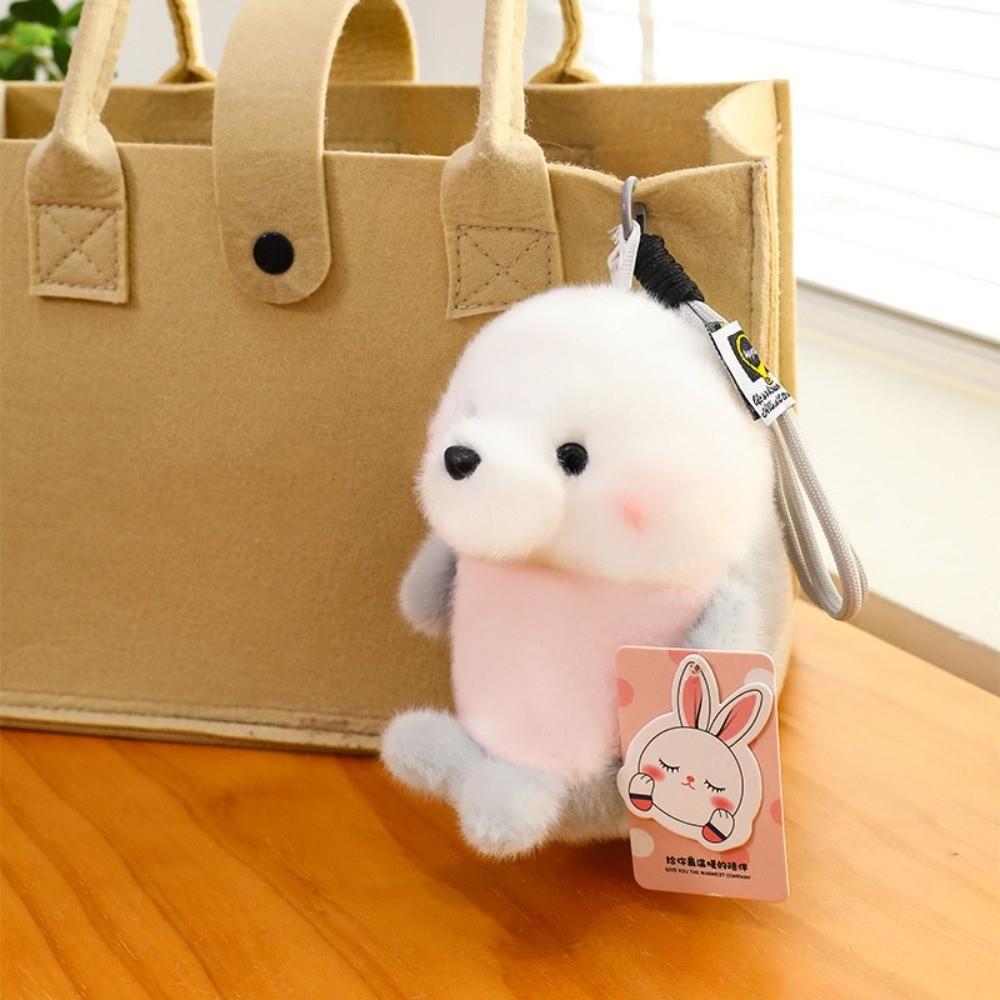 Stuffed Animals Dolphin Bag Pendant Marine Animal Seal Key Chain Plush Keychain  Home Desk Decor