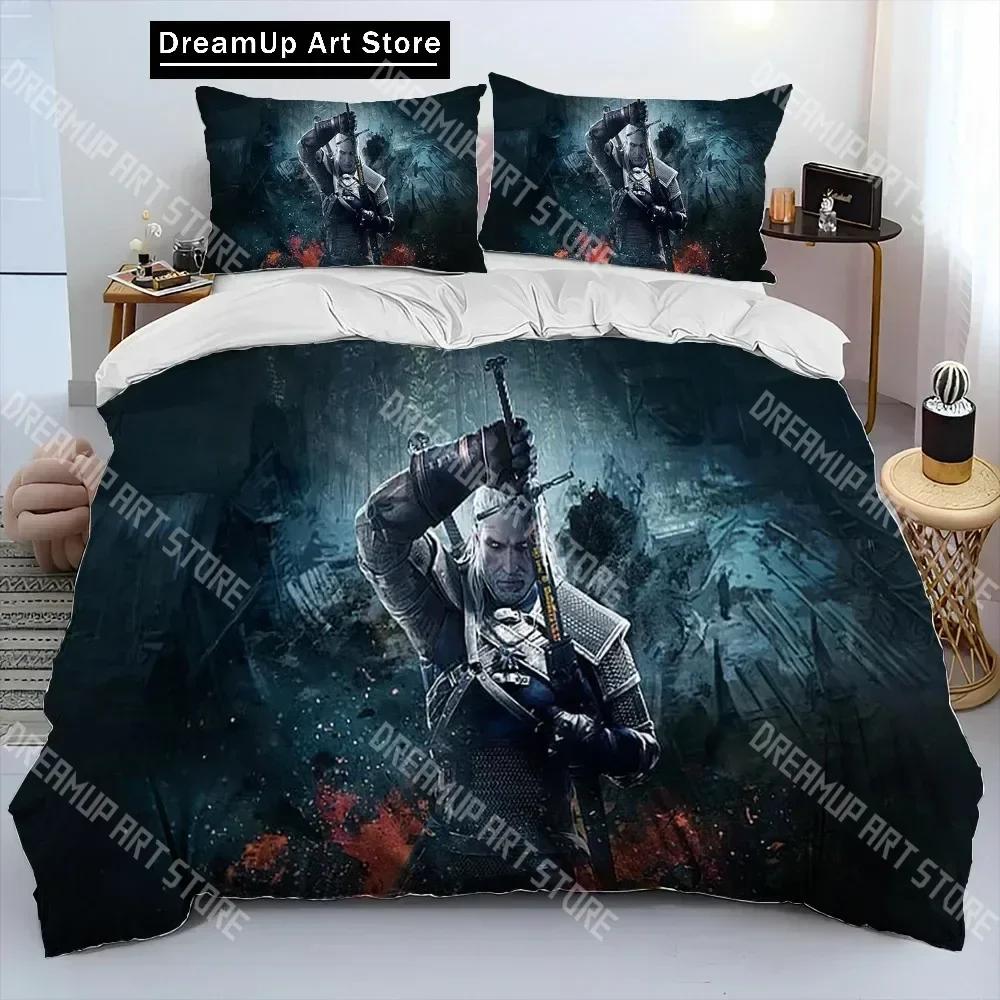 3D Print The W-Witchers Bedding Set Boys Girls Twin Queen Size Duvet Cover Pillowcase Bed Kids Adult Home Textileextile