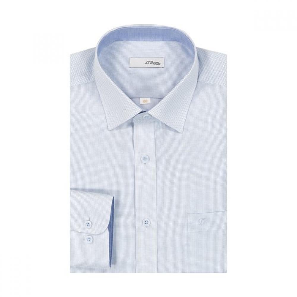 S.t. Dupont Mini Dobby Regular Fit Long Sleeve Shirt Pastel Color Se4sm11ls121sbu 105