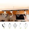 Set of 4 Plastic Mixer Accessory Hanger Organizes Blender Tool and Scrapers with Secure Countertop Mounting for Kitchen