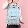 Stylish And Durable 2024 Girls School Backpack For Grades 2 To 6 With Cute Checkered Pattern