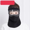 Autumn and Winter Warm Face Mask with Velvet Removable Riding Windproof HD Goggles Neck Protection Extended Face Mask