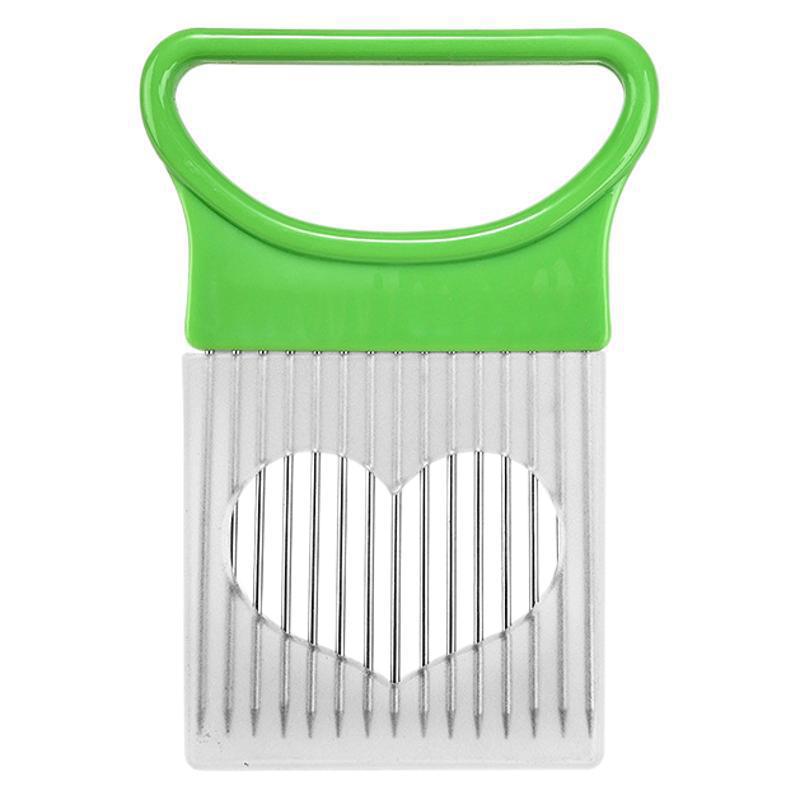 

Лукорезка Овощерезка Помощь для нарезки помидоров Держатель Направляющая Нарезка Кухонные аксессуары Гаджеты 2025 зелёный