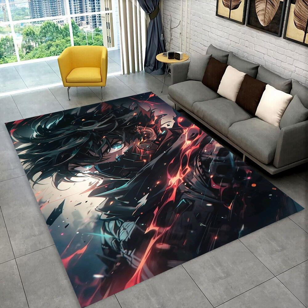3D Cartoon My Hero Academia Deku Bakugou  Anime Carpet Rug for Living Room Bedroom Home Sofa Decoration,kids Non-slip Floor Mat