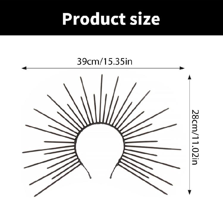 Opaska z Koronami Blasku na Głowę na Halloween Elegancka Opaska do Kostiumu Opaska na Wieczór Panieński Damska Opaska do Włosów