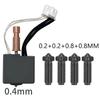 For Anycubic Kobra S1 Hotend Metal Upgrade Without Ptfe 0.4 0.6 0.2 0.8 Hot End Bi Metal Heatbreak Nozzle Kobra S1 Accessories