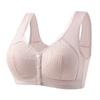 Large Size Support Bra with Wide Shoulder Straps and Front Snap Closure