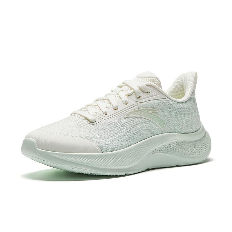 Anta Running Series Manbu 2 Simple Versatile Non-Slip Wear-Resistant Low-Top Casual Running Shoes Women sneaker White Green 922535503-1