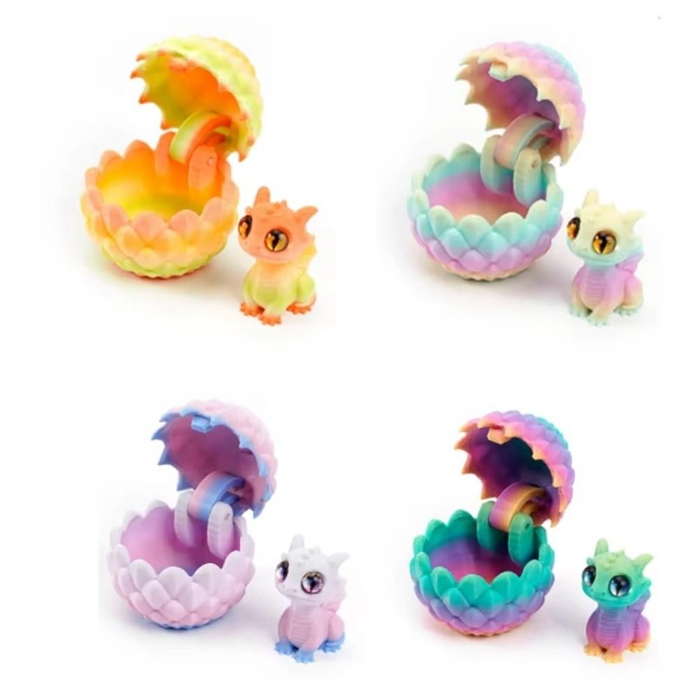 Creative 3D Printed Dragon Egg Mini Artistic Dragon Egg Statue Dragon Figure  Office Ornaments