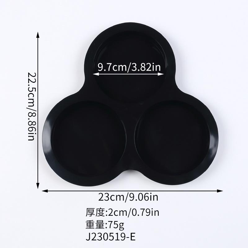 Air Fryer Egg Mold Round Shape Eggs Mold 3 Cavity Non-Stick Silicone Air Fryer Egg Pan Egg Steamer Cooking Mold Fried Egg Tool