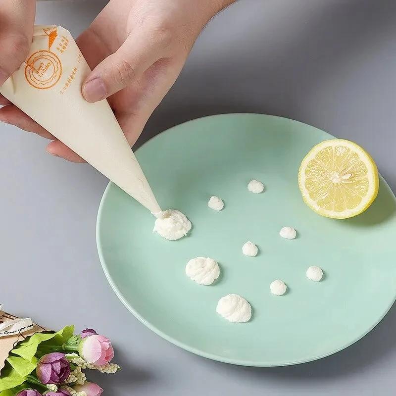 100pcs Disposable Composite Bag, Small Transparent Squeezed Cream Bag, Cake, Dessert, Biscuit Decoration, Kitchen Baking