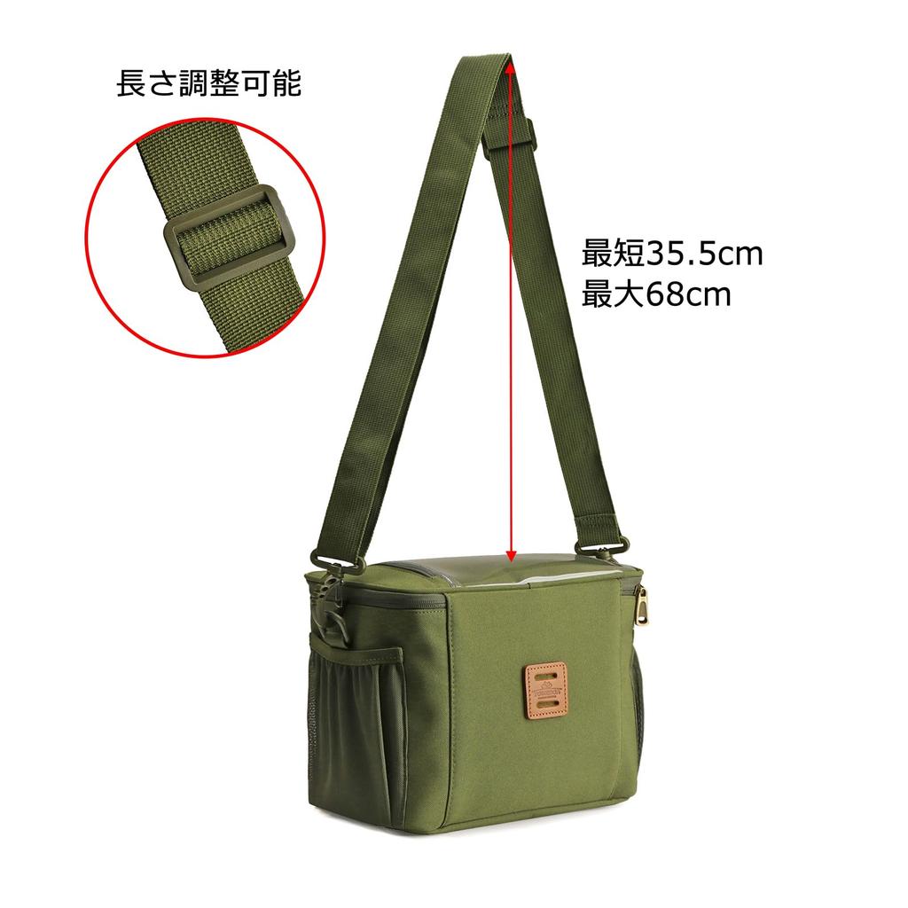 TOURBON Small Insulated Lunch Soft Nylon Multiple Exterior Crossbody or Bike Abrasion Water Perfect for and Outdoor Activities 6.8L Bag, Fabric,