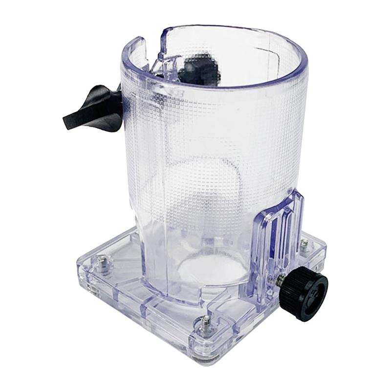 Tragbare Holzfräser-Basis, Holzbearbeitung für Palm-Fräser-Basis, Kunststoff, verdickt, für Schutzabdeckung, Tischlerwerkzeuge, 3,5 x 3,2 x