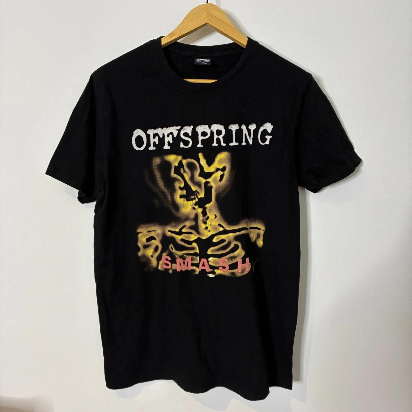 Offspring Smash Shirt Mens Medium Black Punk Rock Band Tee Graphic Print 4XL