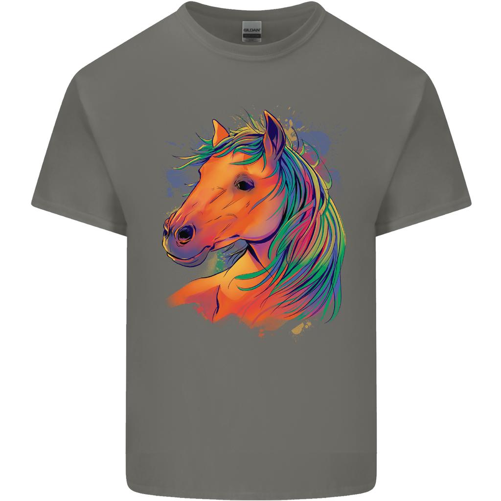 Horse Head Equestrian Unisexs Light Cotton TShirt