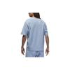 Jordan Solid Color Crew Neck Casual Pullover Short Sleeve T-Shirt Men tops Blue Gray FN5983-436